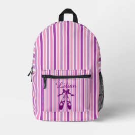 Mochila Impresa Personalized Dance Bag with Name Purple Ballet