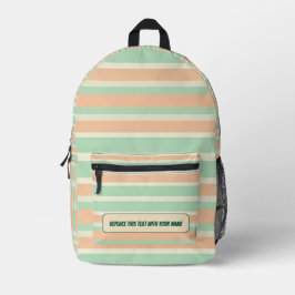 Mochila Impresa Personalized Horizontal Stripe Backpack