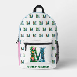 Mochila Impresa Personalized Letter M