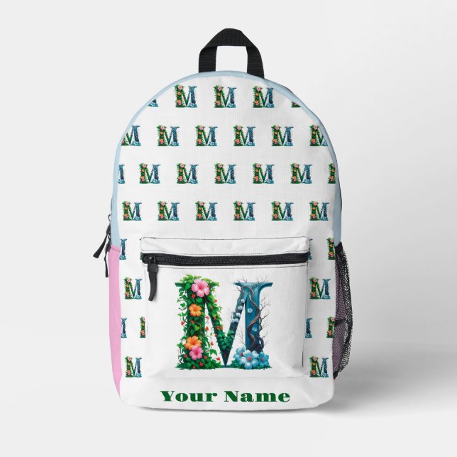 Mochila Impresa Personalized Letter M (Anverso)