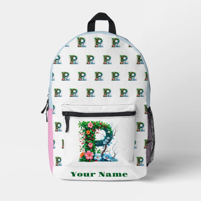 Mochila Impresa Personalized Letter P (Anverso)