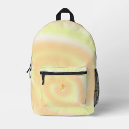 Mochila Impresa Personalized Orange Yellow Swirl Backpacks