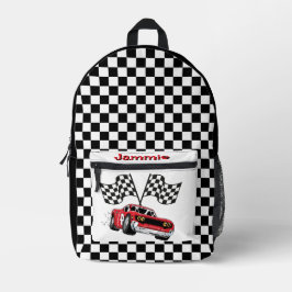 Mochila Impresa Personalized Red Race Car