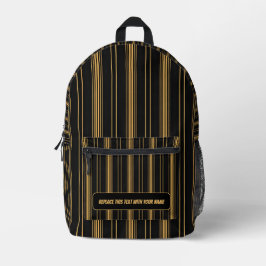 Mochila Impresa Personalized Vertical Stripe Backpack