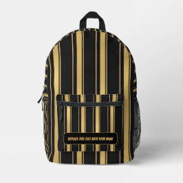 Mochila Impresa Personalized Vertical Stripe Backpack