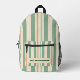 Mochila Impresa Personalized Vertical Stripe Backpack