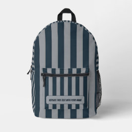 Mochila Impresa Personalized Vertical Stripe Backpack