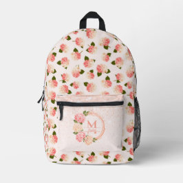 Mochila Impresa Personalized Vintage Garden Blossoms