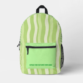 Mochila Impresa Personalized Wavy Stripe Backpack
