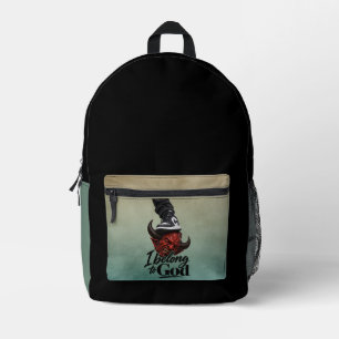 Mochila Impresa Pertenezco a Dios