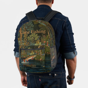 Mochila Impresa Pesca con mosca rusa