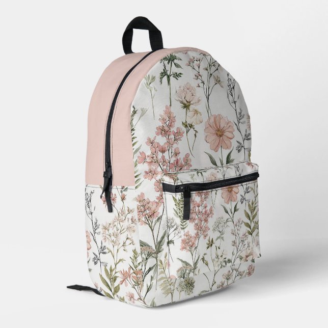 Mochila Impresa Pétalos Serenos (Esquina izquierda trasera)