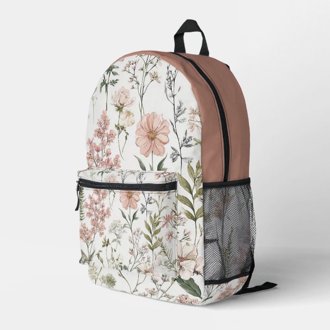 Mochila Impresa Pétalos Serenos (Esquina derecha trasera )
