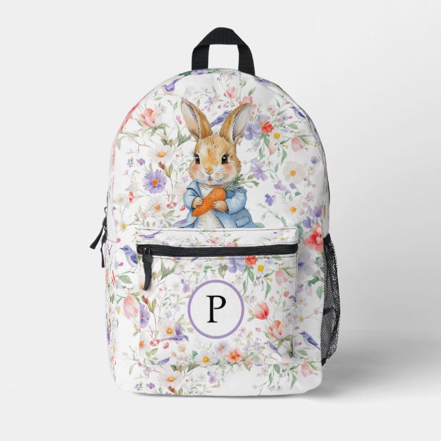 Mochila Impresa Peter Rabbit Wildflowers Birds Floral Brands (Anverso)