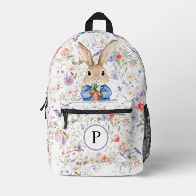 Mochila Impresa Peter Rabbit Wildflowers Birds Floral Brands (Anverso)