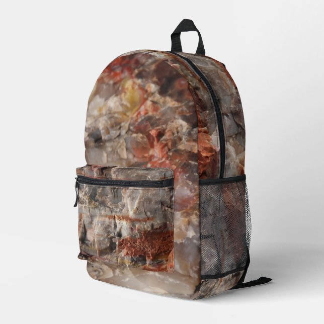 Mochila Impresa Petrified Wood Rock Back Pack (Esquina derecha trasera )