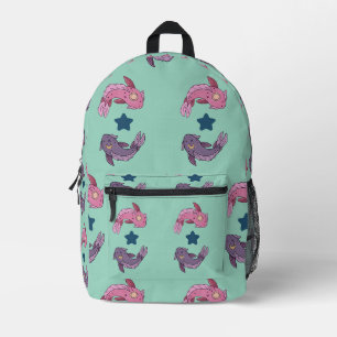 Mochila Impresa Pez Koi Sol y Luna Arte Celestial de Piscis