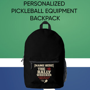 Mochila Impresa Pickleball Nombre Personalizado El Destructor de R
