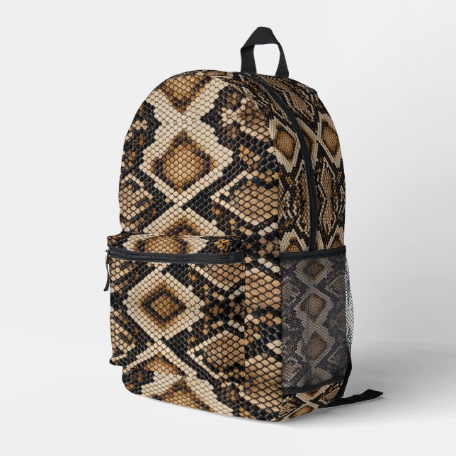 Mochila Impresa Piel de Serpiente (Esquina derecha trasera )
