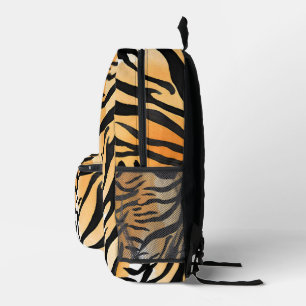 Mochila Impresa Pieles modernas de tigre a rayas Imprimir felinos