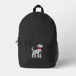 Mochila Impresa Piensa en cachorros blancos MUERTOS
