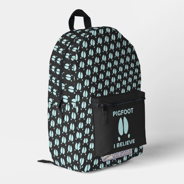 Mochila Impresa Pigfoot - Trae a casa el tocino (Esquina izquierda trasera)