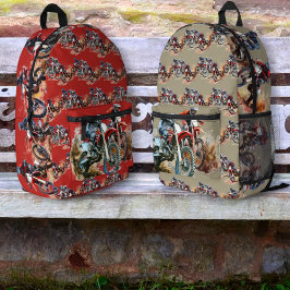 Mochila Impresa Pilotos de motocross en carreras de motocross