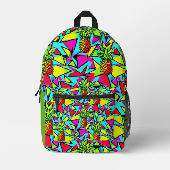 Mochila Impresa Piña Tropical Pop (Anverso)