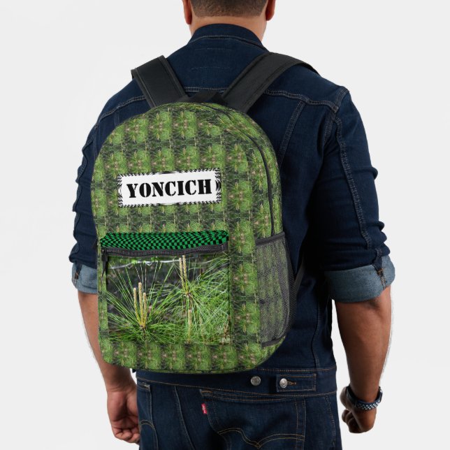 Mochila Impresa Pine Needles por Kenneth Yoncich (Insitu (Modelo))