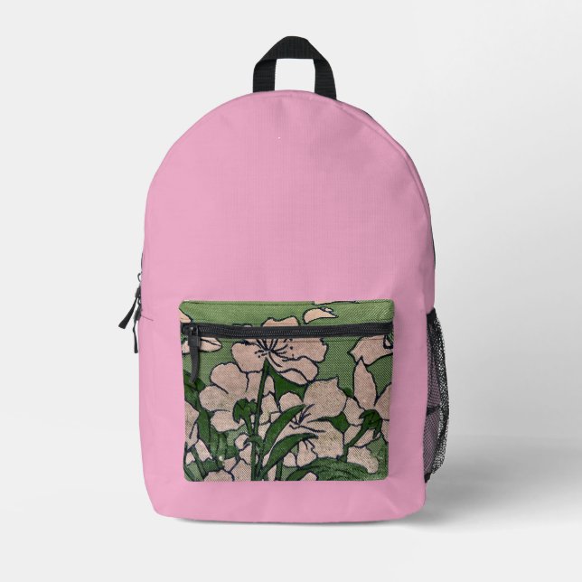 Mochila Impresa Pink Blossom Cascade   (Anverso)