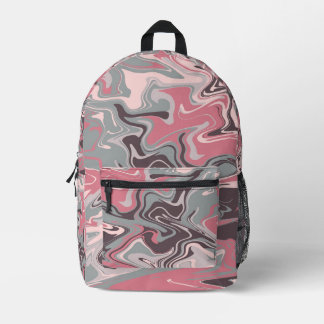 Mochila Impresa Pink Camo Swirl Art