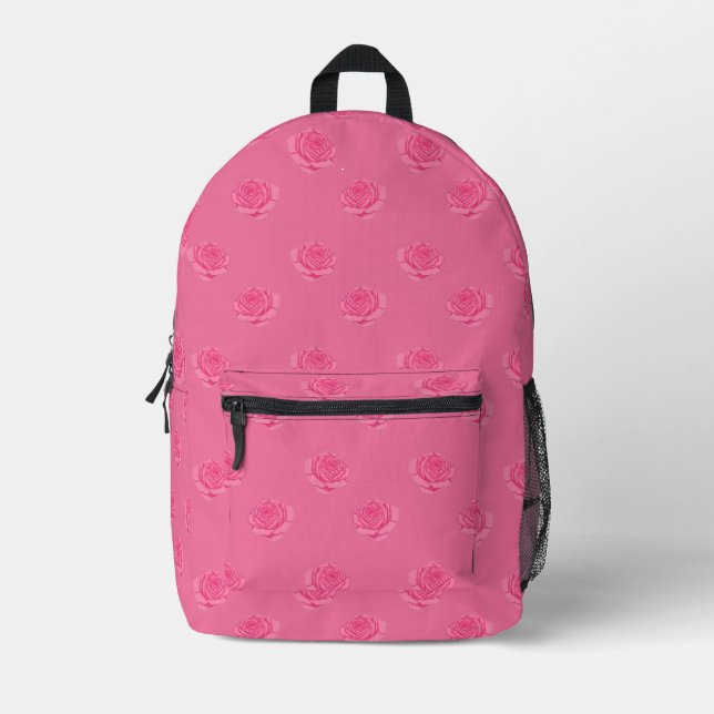 Mochila Impresa Pink roses (Anverso)