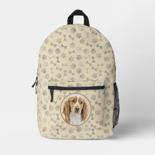 Mochila Impresa Pintado español de Springer galesa - Arte de perro