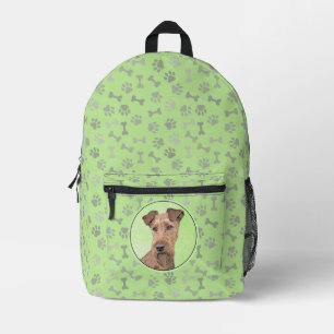 Mochila Impresa Pintado Terrier Irlandés - Arte Perro Original Cut