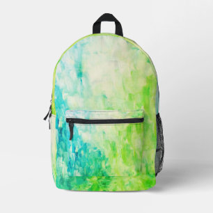 Mochila Impresa Pintura abstracta maleta de patrón costero