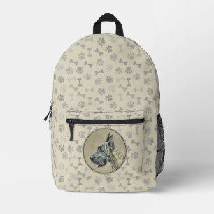 Mochila Impresa Pintura de gran dano (Brindle) - Arte original del