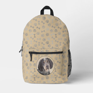 Mochila Impresa Pintura de la cola de Bluetick - Ar de perro origi