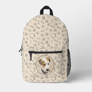 Mochila Impresa Pintura de Parson Jack Russell Terrier - Arte de P