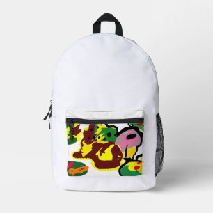 Mochila Impresa Pintura de pavo real