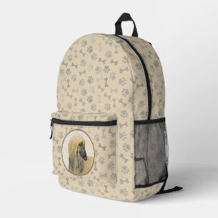 Mochila Impresa Pintura de perro afgano - Arte de perro original l