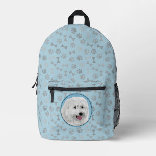 Mochila Impresa Pintura de perro de pastor de tierras bajas polaco