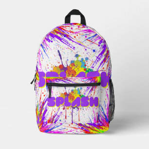 Mochila Impresa pintura de salpicadura