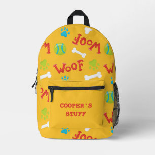 Mochila Impresa Pinturas coloreadas de garras de perro