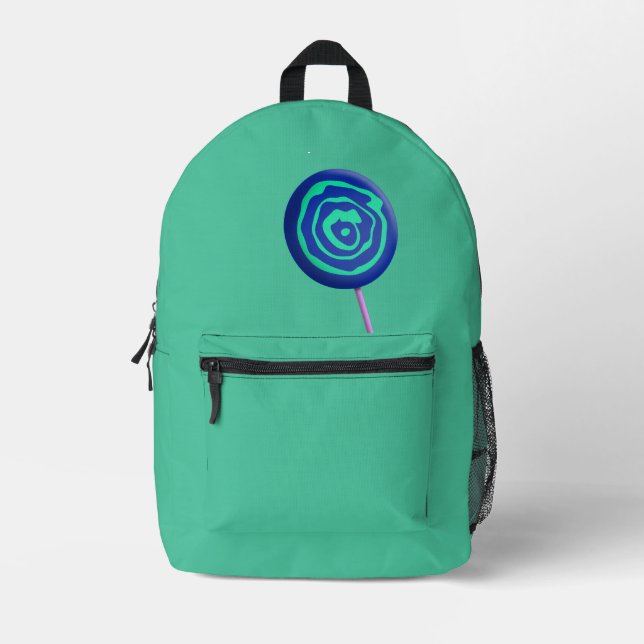 Mochila Impresa piruleta tridimensional retorcida (Anverso)