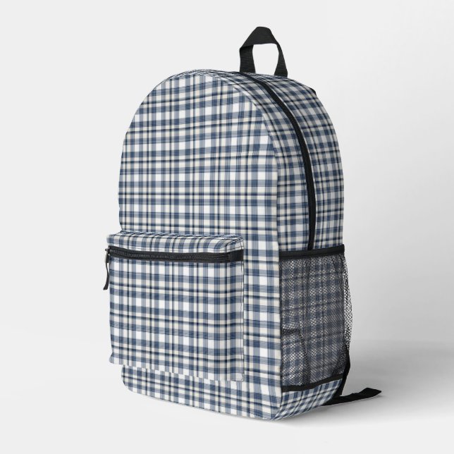 Mochila Impresa Placa blanca azul 1 (Esquina derecha trasera )