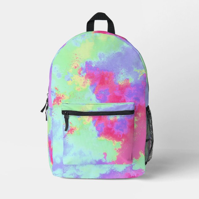 Mochila Impresa Placa de pintura arco iris (Anverso)