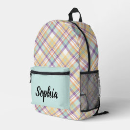 Mochila Impresa Placa multicoloreada personalizada