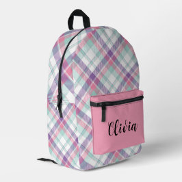 Mochila Impresa Placa multicoloreada personalizada