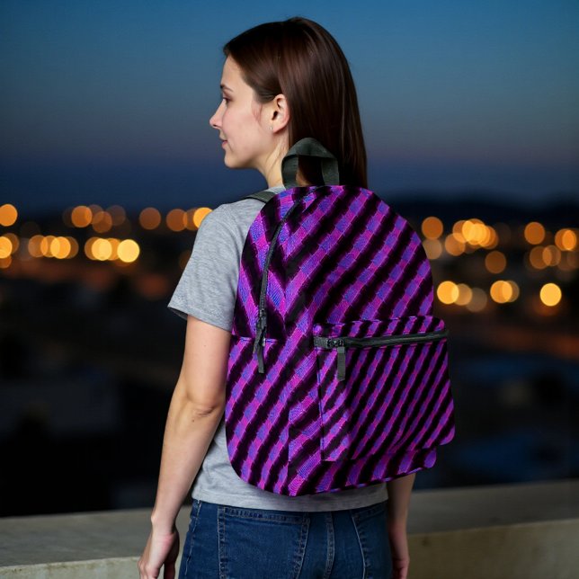 Mochila Impresa Plaid Cibernético (Subido por el creador)