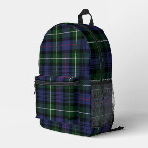 Mochila Impresa Plaid Green Purple Check MacKenzie Tartán